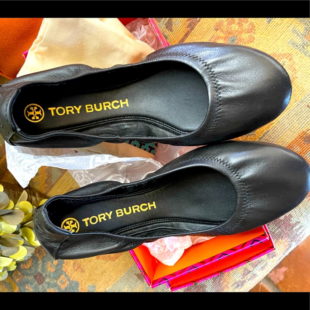 Tory Burch Eddie Flats Perfect Black